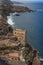 Deserted hotel over Tenerife coast