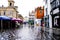 Deserted Kingston Market Square With Empty Market Stalls