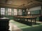 a deserted laboratory classroom with future discoveries