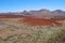 Deserted landscape of teide national park on tener