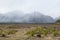 Deserted meadow in the spring at the foot of Sayan Mountains, Tunkinskaya valley, Buryatia