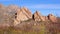 Deserted mountain landscape, Red Cliffs Mountain Landscape in Arizona, USA