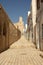 Deserted old street in Sousse, Tunisia.