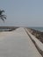 A deserted pier on the beautiful coast of Oman