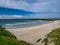 The deserted, pristine Sands of Breckon on the north coast of the island of Yell in Shetland, UK