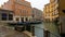 Deserted  rainy Bacino Orseolo in Venice during the coronavirus crisis  Venice  Veneto  Italy  June 2020