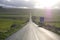 A deserted road in Apulia