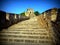 A deserted section of the Great Wall of China, one of the Seven Wonders of the Modern World