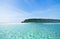 Deserted tropical island beach and clear blue water, Okinawa, Japan