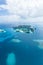 Deserted tropical paradise islands from above, Palau