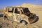 A deserted truck in Shiprock, New Mexico