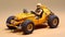 Desertpunk Dune-buggy: 3d Model Toy For Tabletop Wargaming