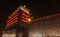 Deshengmen Arrow Tower at night, Beijing.