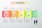 Design abstract 3d arrow infographic template 4 steps for business concept