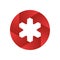 Design abstract shutter and star logo. Infinite cross ribbon vector design icon template. Creative logo
