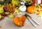 Design autumn serving table