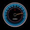 Design of blue speedometer, Speedo, clock with ind