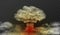 Design of bomb explode. Smoke mushroom vector illustration isolated on transparent background