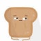 Design of bread in a soft colour background for any template and social media post