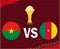 Design Can Cameroon 2021 Final Burkina Faso Vs Cameroon Flags Emblem