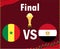 Design Can Cameroon 2021 Final Senegal Vs Egypt Flags Emblem African Cup Trophy