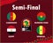 Design Can Cameroon 2021 Symbol Semi-Finals Flags Symbol Emblem Countries