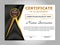 Design certificate of achievement, diploma. Horizontal template