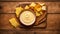 design cheese sauce lunch nacho chips plate spicy dinner kitchen nutrition crunchy