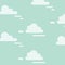 Design of cloud walpaper in a soft colour background for any template and social media post