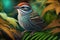 Design of colorful Chipping Sparrowbird in the Jungle