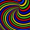 Design colorful vortex illusion background