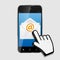 Design Concept Email Write Icon Vector