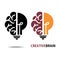 Design conceptual Brain,Vector illustration on white background