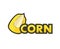 Design of corn grain illustration