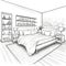 design cozy bedroom bed ai generated