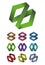 Design cross ribbon logo element