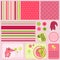 Design elements for baby scrapbook