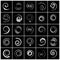 Design elements set. Spiral icons