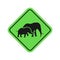 Design of elephant sign