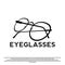 Design of the eyeglasses frame logo