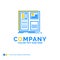 Design, grid, interface, layout, ui Blue Yellow Business Logo te