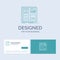 Design, grid, interface, layout, ui Business Logo Line Icon Symbol for your business. Turquoise Business Cards with Brand logo