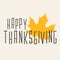 Design happy thanksgiving logo with lettering