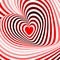 Design hearts twisting movement background