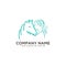 Design horse care, horse training vector template