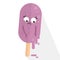 Design of ice cream in a soft colour background for any template and social media post