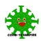 Design illustration of Corona Virus images, suitable for stickers.