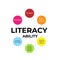 Design about International Literacy Day celebration, 8th September