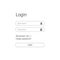 Design login form menu. Vector illustration