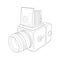 Design of manual vintage camera